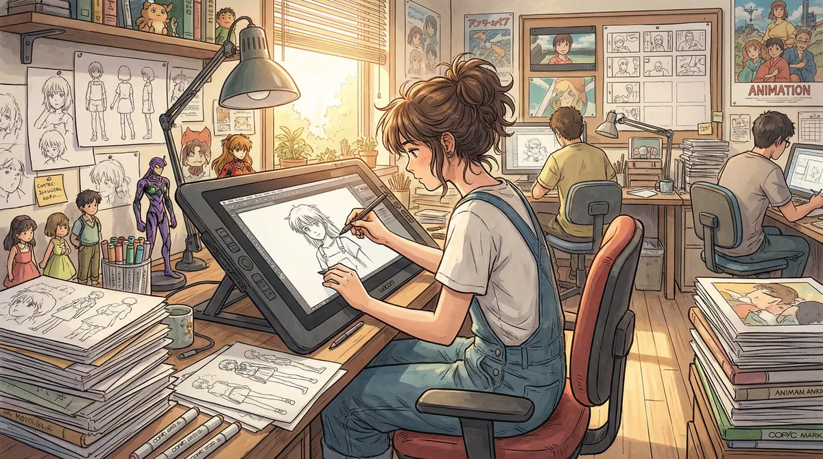 动漫创作者工作室访谈场景——禁漫天堂专家观点